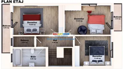 Duplex Intabulat In Izvor De Vanzare 110 mp Utili 258 mp Teren - foto 8