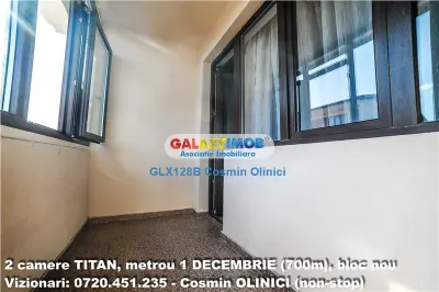 INCHIRIERE 2 camere TITAN, metrou 1 DECEMBRIE (700m), bloc nou - foto 8