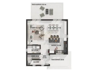 Teren de vânzare parcele 500 mp cu proiect de casa P+1 aprobat - foto 7