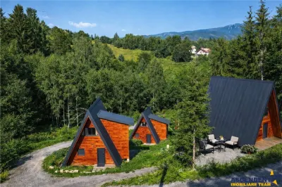 In incantare peisagistica,rafinata cabana, echipata,Moieciu,Bran,Brasov - foto 11