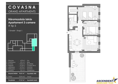 Edificiu cu proiect aparthotel/ plurirezidential, Central, Covasna - foto 11