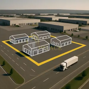 Proprietate industriala 6770 mp cu hala si platforma betonata,  Letcani, acces E85 - Iasi
