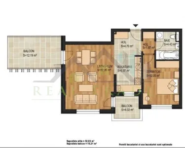 Apartament bloc nou 2 camere Tractorul - foto 8