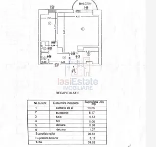 Apartament 1 camera de inchiriat zona Pacurari - foto 5
