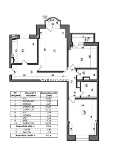 Apartament 3 camere Calea Vacaresti/ Pridvorului - foto 12