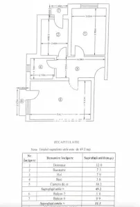 Apartament 2 camere  de vanzare  Frumoasa - foto 7