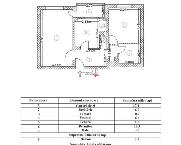 2 camere decomandate, 50mp, 2/8, renovat, bl.1981, Basarabia- Diham - foto 5