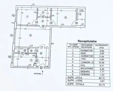 NEGRU VODA | 3 camere | semidecomandat | centrala termica - foto 9