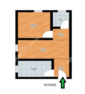 De vanzare apartament cu 2 camere si pivnita in zona Rahovei din Sibiu - foto 6