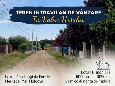 Teren intravilan de vanzare in Valea Ursului-Miroslava - Valea Ursului