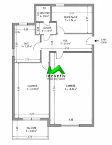 Apartament de vanzare 2 camere Sibiu Strand - foto 8