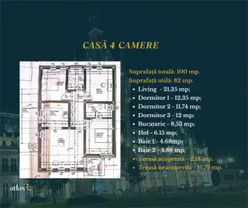 Casa 4 camere | 100 mp | Predare imediata | Moldova Mall - foto 8