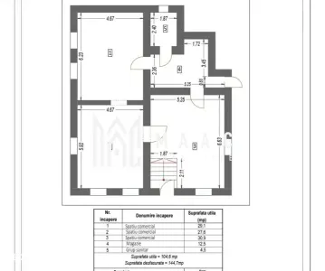 Spațiu comercial de închiriat | Piața Cibin, Sibiu | 105 mp utili - foto 2