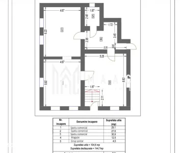 Spațiu comercial de închiriat | Piața Cibin, Sibiu | 105 mp utili - foto 3
