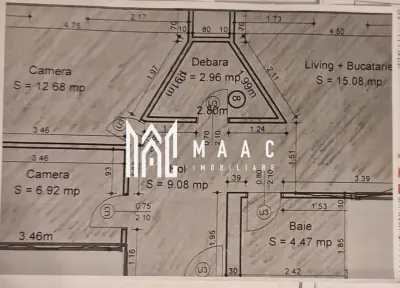 Apartament 2 camere I Etaj 2 I 51 mpu I Investitie I Piata Cluj - Sibiu
