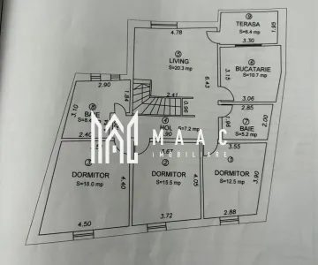 Apartament la casa | 7 camere | 202 mpu | Terezian - foto 24