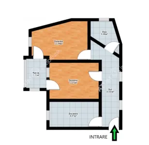 De vanzare apartament cu 2 camere decomandate balcon si loc parcare in zona Turnisor din Sibiu - foto 5