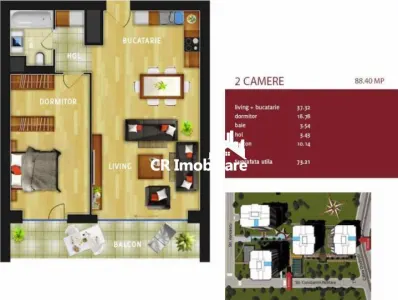 Apartament 2 camere In City/ Parcare - foto 10
